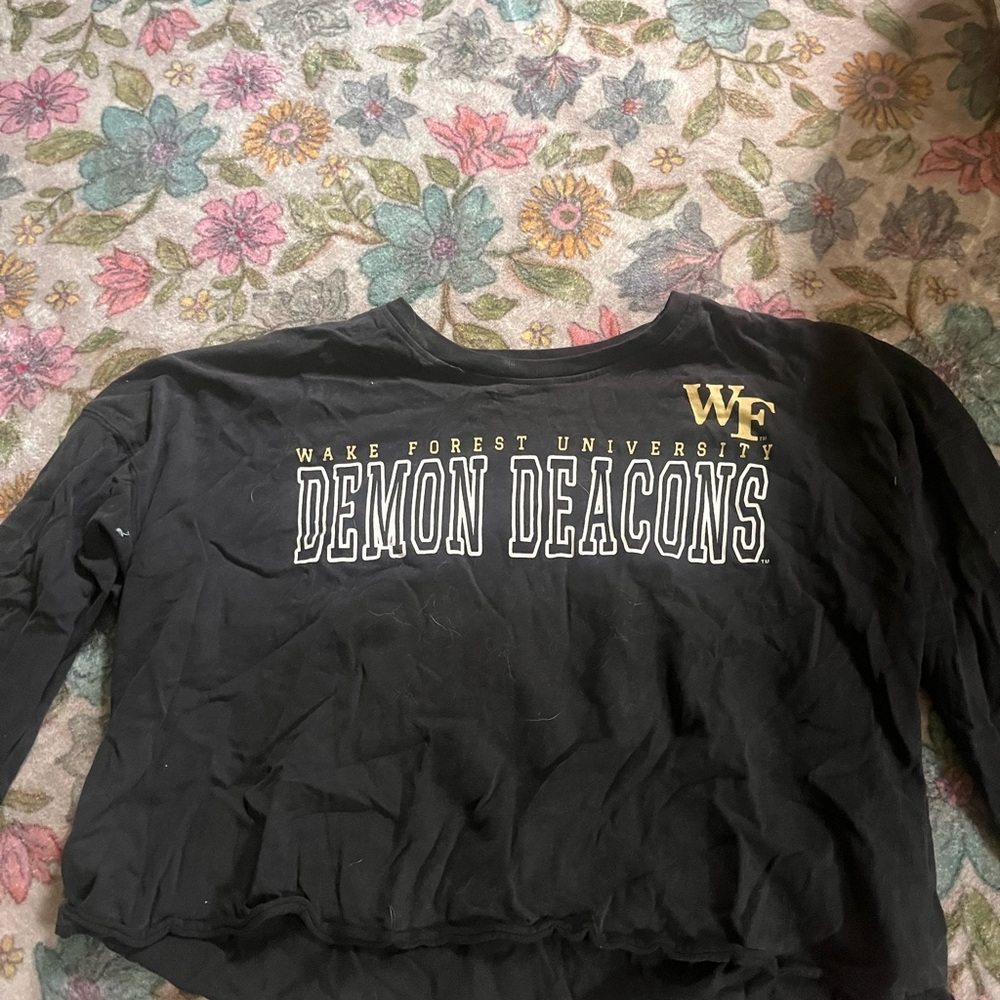 Russell Athletic Black Long Sleeve Crop Hoodie
